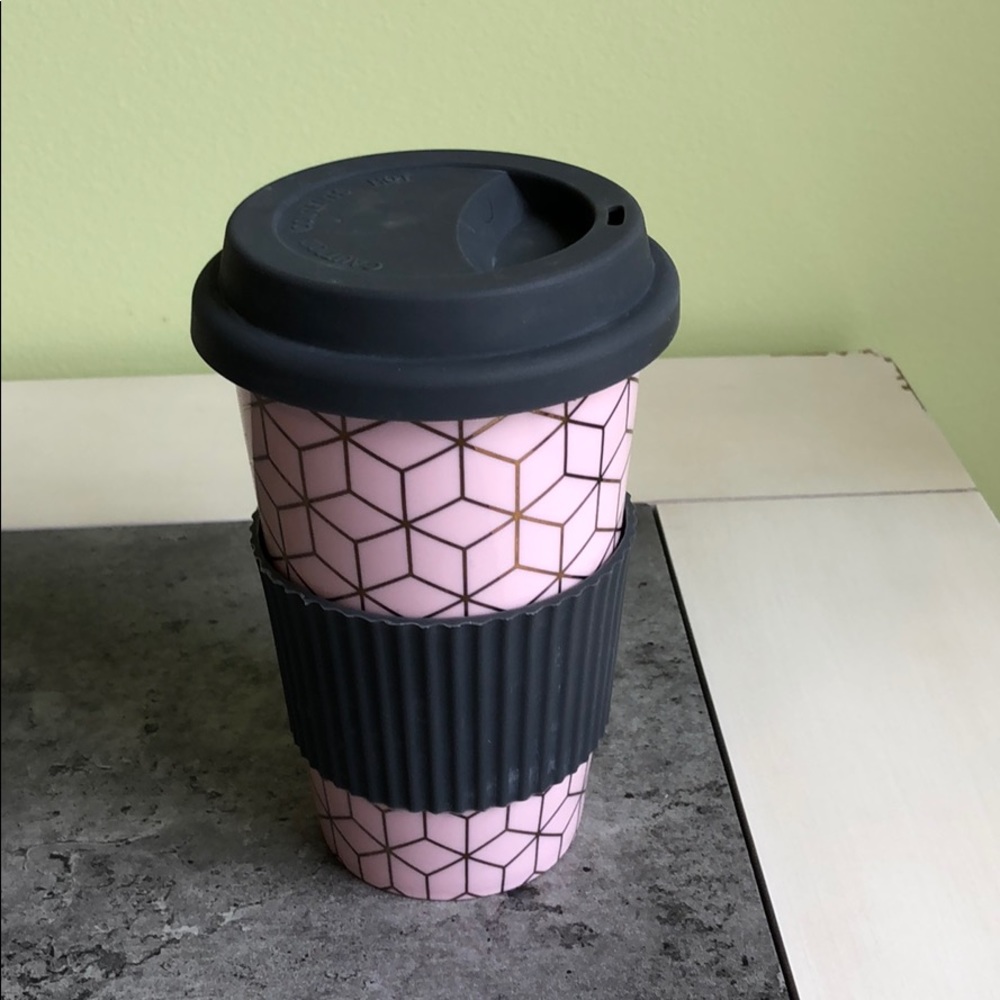 Pink and gray cup/mug